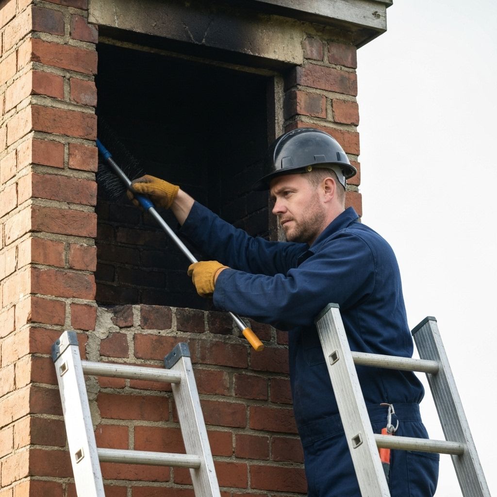 Professional chimney sweep service in Houston